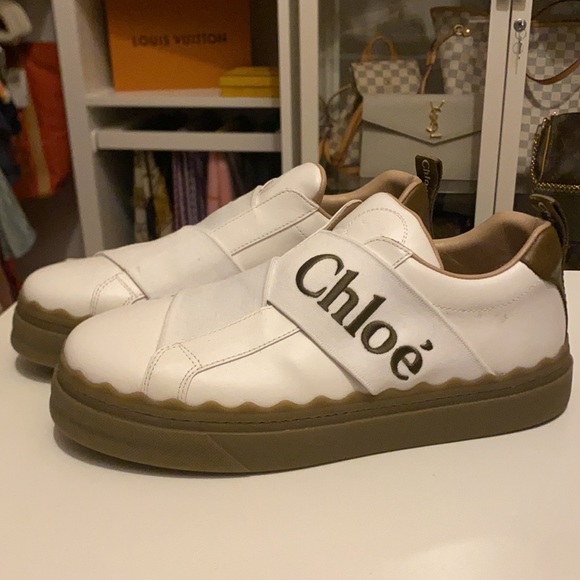 Chloe Lauren Logo Slip On Sneaker In Grove Brown - Picture 4 of 11